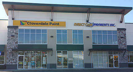 Langford paint store on Vancouver Island