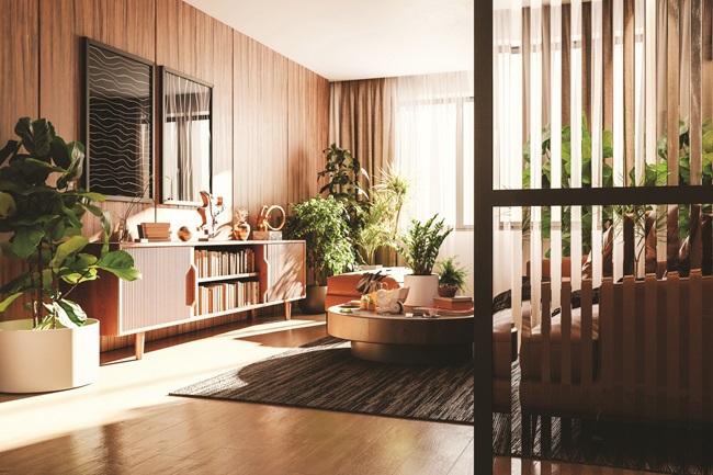 2026 Colour of the Year - colour palette - living room