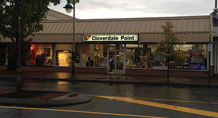Sidney BC paint store - Cloverdale Paint