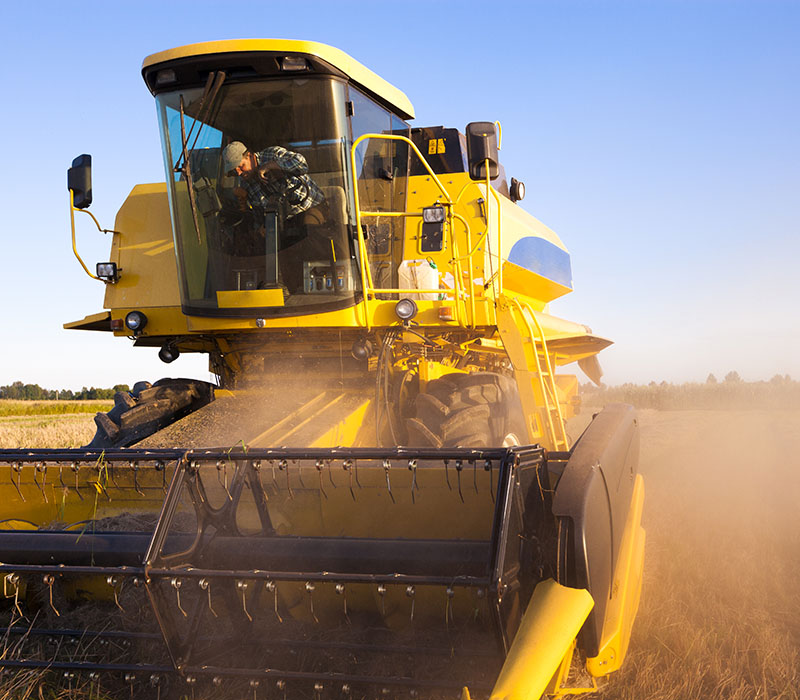 Agricultural equipment and machinery protected with high-performance powder coating systems from Cloverdale Paint.