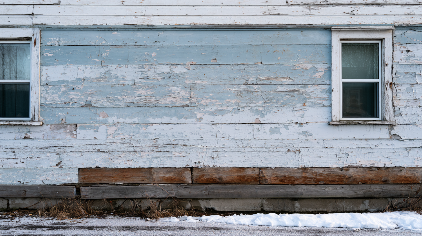 exterior paint peel bare wood