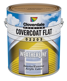 <p>WeatherOne<sup>&reg;</sup>&nbsp;CoverCoat 100% Acrylic Exterior Finish, Flat (GL1)</p>