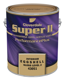 <p>Super2 100% Acrylic Latex, Eggshell (GL2)</p>