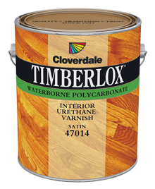 <p>Timberlox<sup>&reg;</sup>&nbsp;Waterborne Polycarbonate Varnish, Satin (GL3)</p>