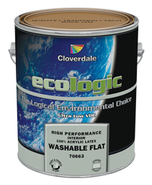 <p>Ecologic<sup>&reg;</sup>&nbsp;100% Acrylic Interior Washable Flat (GL1)</p>