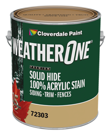 <p><span>WeatherOne Solid Hide 100% Acrylic Stain</span></p>